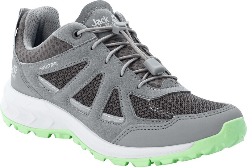 Jack Wolfskin Woodland 2 Vent Low Shoes Women, szary UK 7 | EU 40,5 2022 Buty turystyczne 4051291-6335-070