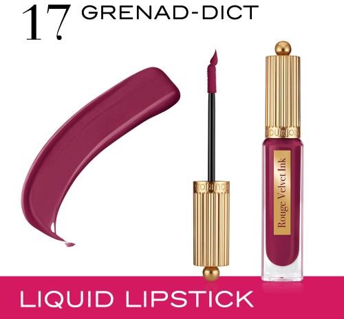 Bourjois Paris Paris Rouge Velvet Ink pomadka 3,5 ml dla kobiet 17 Grenad-Dict