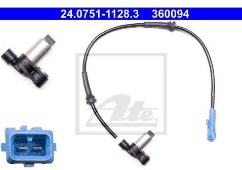 ATE Czujnik, prędkość obrotowa koła 24.0751-1128.3