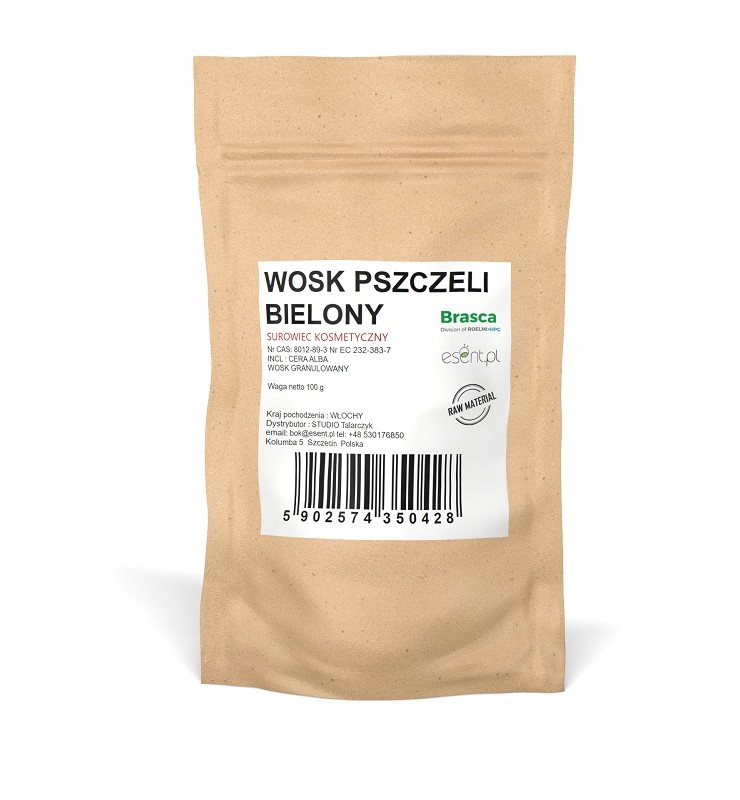 Wosk Pszczeli Naturalny Kosmetyczny 100g Granulki