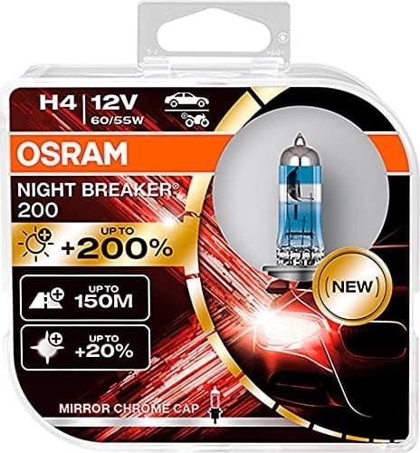 OSRAM Żarówki halogenowe h4 12v 60/55w p43t night breaker 200 2 szt. AMI-O-64193NB200-HCB