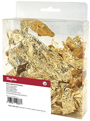 Rayher Deco metalowym płatki, SB-KA. 1 G, złota