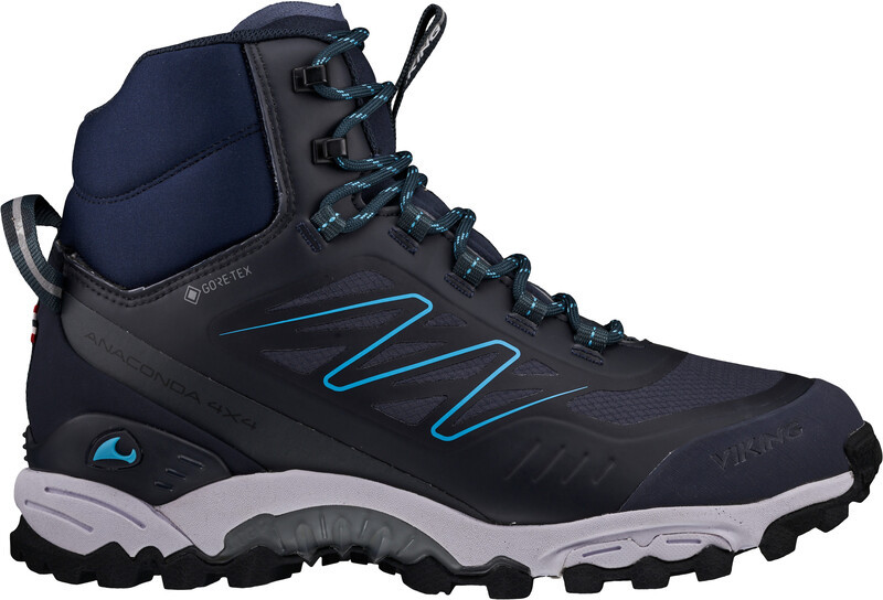 Viking Footwear Footwear Anaconda 4x4 Mid GTX Shoes, niebieski EU 42 2022 Trapery turystyczne 3-51220-5-42