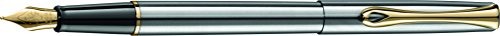 Diplomat Traveller fountain Pen, chrom ze złotą krawędzią D10057461