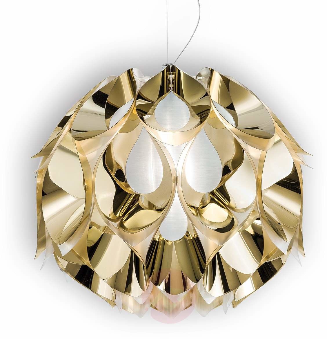 Slamp Złota lampa wisząca FLORA, 50 cm