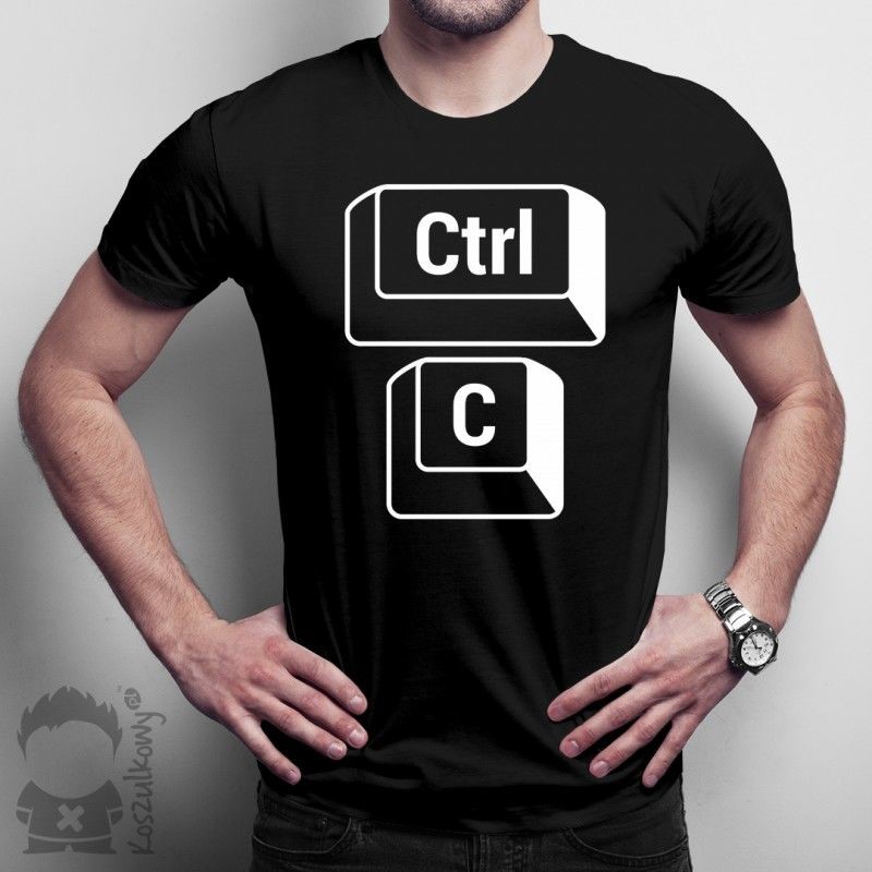 Ctrl+C - Koszulka dla taty z nadrukiem