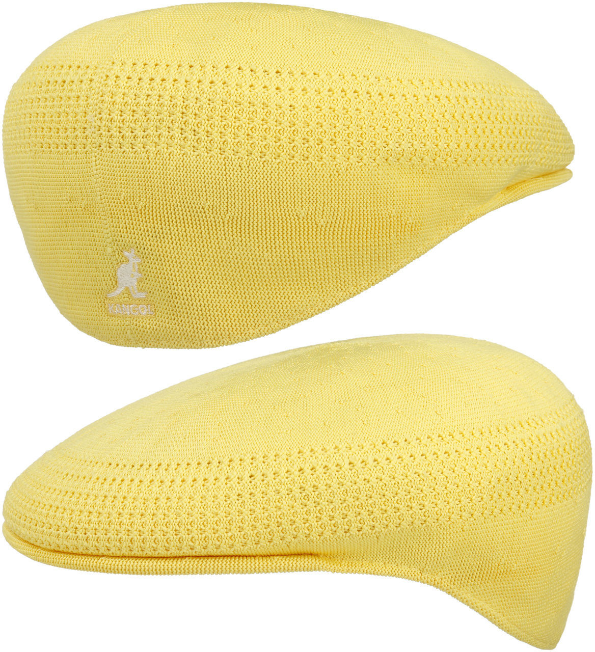 Kangol Płaski Kaszkiet 504 Tropic Ventair by żółty, S (54-55 cm)