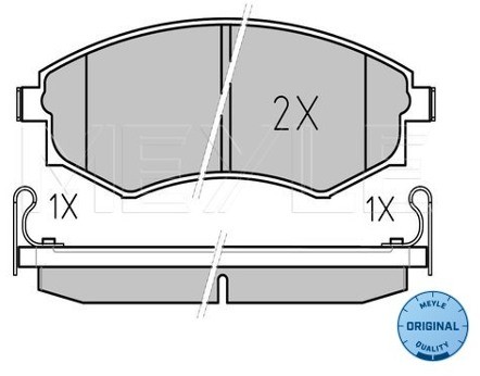 Wulf Gaertner Autoparts Zestaw klocków hamulcowych, hamulce tarczowe Wulf Gaertner Autoparts 025 217 2517/W