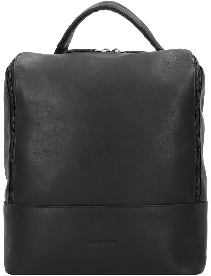 Harold's Harold's Campo Plecak skórzana 35cm przegroda na laptopa schwarz CA22-01