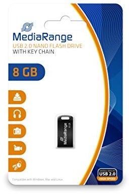 MediaRange mr931 USB-Stick Czerwony/czarny 4260283115457