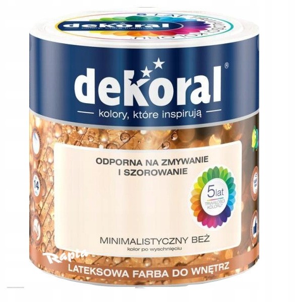 Dekoral Akrylit W 5L Minimalistyczny Beż farba mat