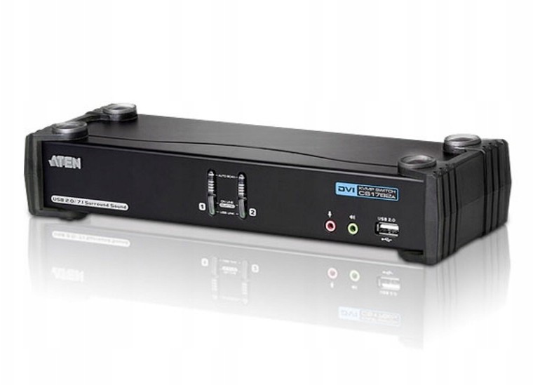 Przełącznik Usb DVI Dual Link CH7.1 Audio Kvmp
