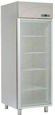 RM Gastro Szafa mroźnicza przeszklona GN 2/1 | MS 50 SV MS-50-SV
