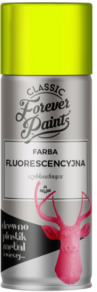 Forever paints Farba fluorescencyjna szybkoschnąca Forever Paints 400 ml żółta