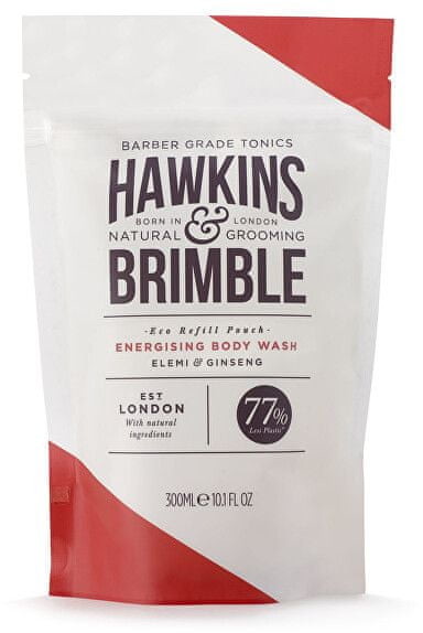 Hawkins & Brimble Orzeźwiającyżel pod prysznic zapasowynapełnić Body Wash Pouch) ) 300 ml