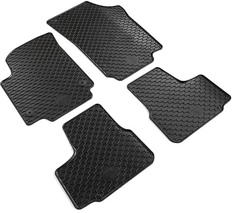 Volkswagen Volkswagen 1S1061550041 gumowa wycieraczka z przodu do jazdy po lewej stronie, czarna, zestaw 4 szt 1S1061550041