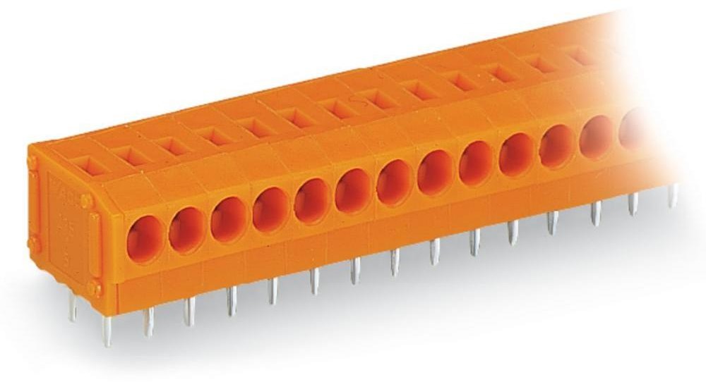 Wago Zacisk sprężynowy 0.75 mm Ilość PIN 10 235-110/330-000 Kolor pomarańczowy 120 szt 235-110/330-000