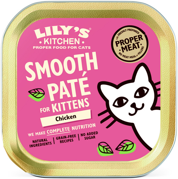 Lilys Kitchen Smooth Pate Kitten Chicken Mokra Karma dla kociąt op 85g