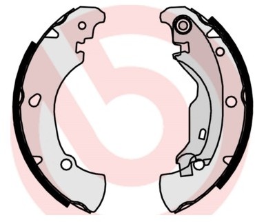 BREMBO Zestaw szczęk hamulcowych S 23 519