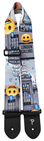 Perri's Leathers Perri's Leathers PER8202 Strap/pas do gitary 2,5 cala emoji 8202 LPCPE-8202