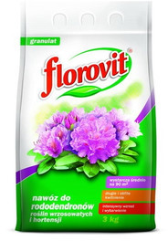 Florovit Nawóz granulowany do rododendronów, roślin wrzosowatych i hortensji worek 3 kg