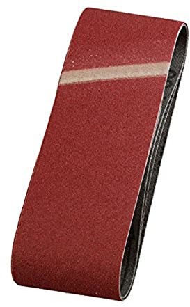 Korund kwb kwb 3 x taśma szlifierska, 65 x 410 mm, K-60, szlachetny do drewna i metalu, papier ścierny do szlifierek taśmowych/szlifierek taśmowych 9114-06