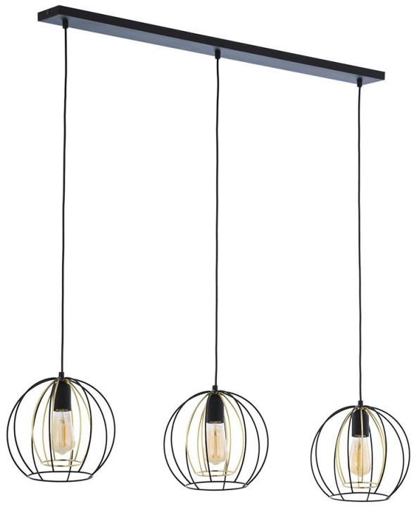 TK Lighting Listwa wisząca druciana JAULA 3pł.   6253