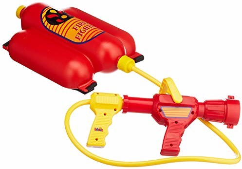 Theo Klein Theo Klein 8932 Fire Fighter Henry strzykawka strażacka I z funkcją rozprysku wody i 2-litrowym zbiornikiem I Przenośny jak plecak I Wymiary: 31 cm x 21 cm x 9 cm I zabawka dla dzieci od 3 roku życia 8959