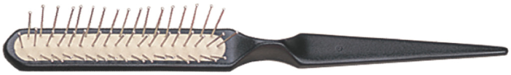 GORGOL Szczotka płaska szpic metalowe szpilki różne kolory 3 rzędowa 15 06 096