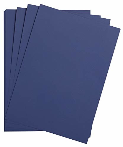 Clairefontaine 975357C opakowanie z 25 kartonami do majsterkowania Maya, 185 g, DIN A3, 29,7 x 42 cm, 1 opakowanie, ciemnoniebieski 975357C