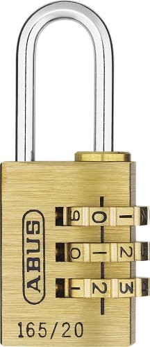 Abus ABUS  165/20 20 MM mosiądz zamek z kombinacjami Carded  abu16520 °C 16520C