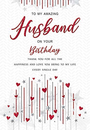 Regal Publishing Nowoczesna kartka urodzinowa mąż - 23 x 15 cm - królewska publikacja C80750