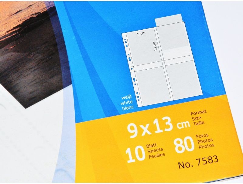 Herma Fotosichthüllen 90 x 130 mm hoch wei 10 Hüllen - 7583
