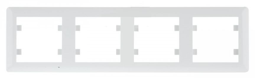 Hager Lumina 2 biały ramka 4 WL5240