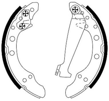TEXTAR Szczki hamulcowe - komplet 91044700