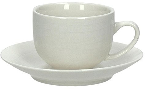 Tognana Victoria opakowania 6 filiżanki do kawy z podstawkiem, porcelana, biała, 14 x 14 x 6 cm VC085010000