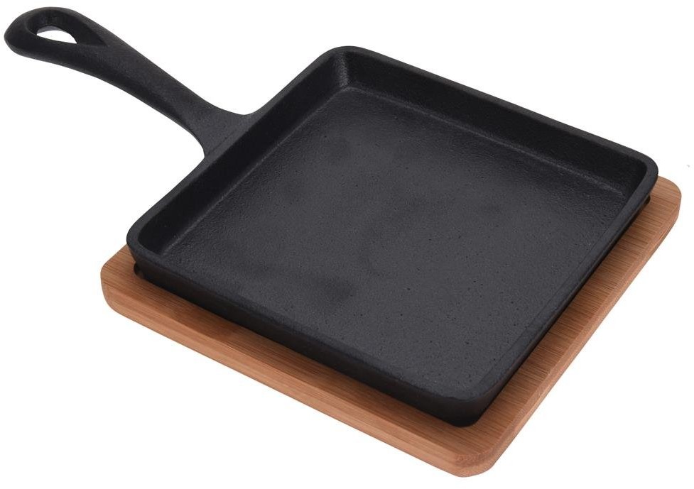 EH Excellent Houseware Patelnia ŻELIWNA do serwowania na desce taca 110503