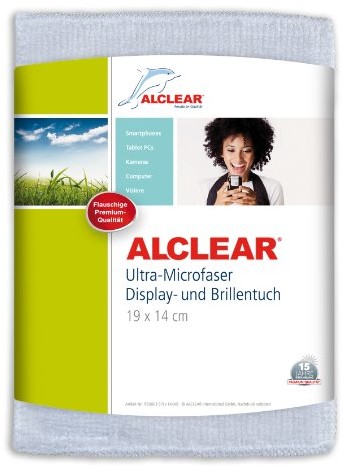 ALCLEAR Allear 950003A  ściereczka do wyświetlacza z mikrofibry do iPhone'a, iPada i iPoda, 19 x 14 cm, 1 szt., biały 950003i