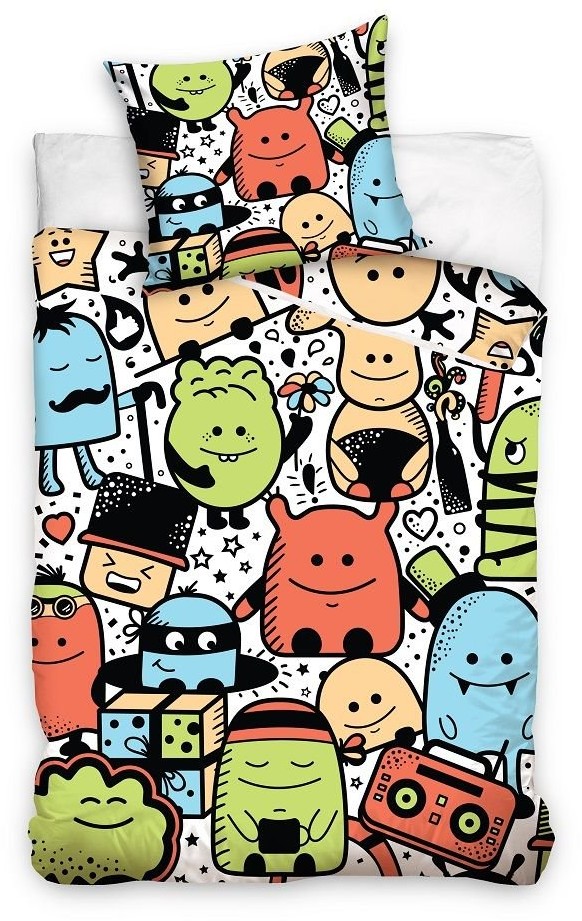 Carbotex Monster, Pościel dziecięca, 160x200 cm