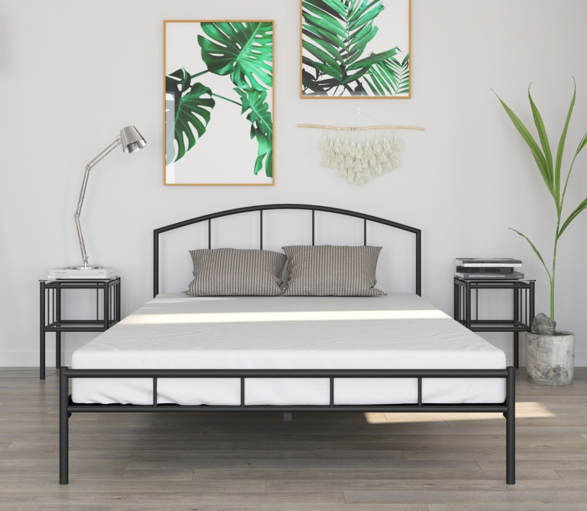 Lak System Łóżko metalowe wzór 20P dwuosobowe 140 x 200 cm 14020020p