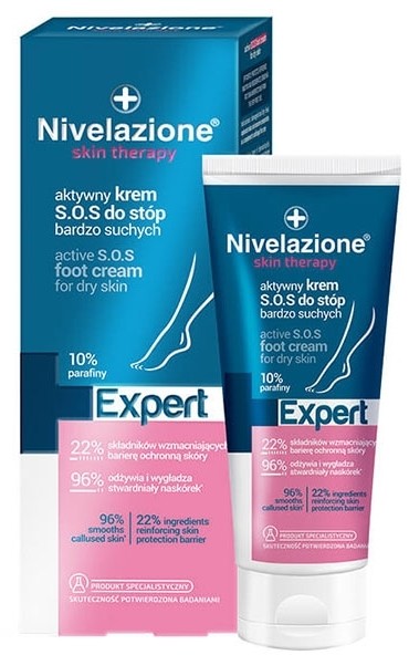 Ideepharm Nivelazione Skin Therapy Expert aktywny krem S.O.S do stóp bardzo suchych 75ml