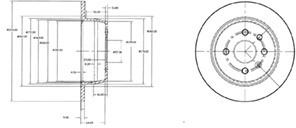 Delphi Tarcza hamulcowa BG2635