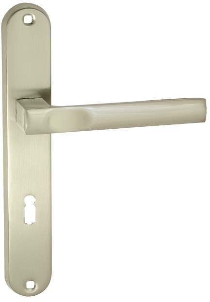 Ambition Klamka drzwiowa  Palermo 72 mm na klucz nikiel szczotkowany