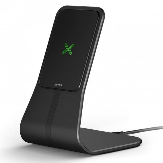 XVIDA XVIDA (POWER 2) Wireless Charging Desk Stand - Ładowarka indukcyjna Qi 7.5W na biurko (czarny) W2-DESKM-01BK-EU