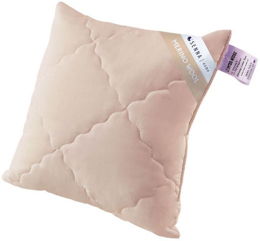 Inter Widex Sp. z o. o. Poduszka 40×40 MERINO WOOL Wełna z Merynosów Róż 1213556
