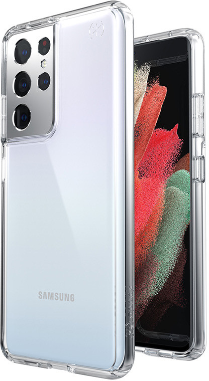 Speck Presidio Perfect-Clear etui na Samsung Galaxy S21 Ultra (Clear/Clear) MICROBAN 139905-5085