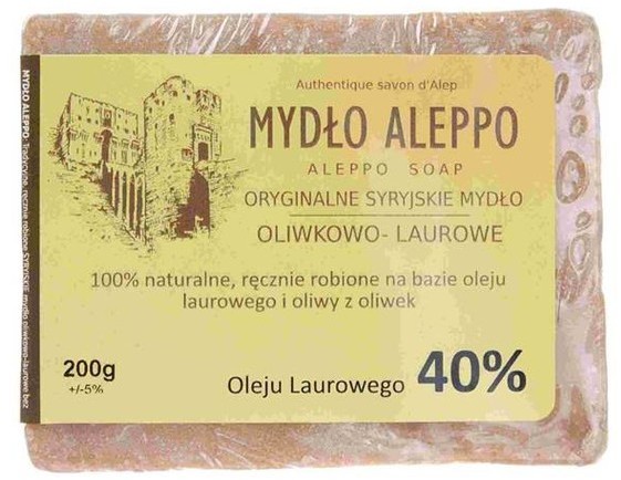 ALEPPO Biomika MYDŁO W KOSTCE 40% OLEJU LAUROWEGO 190g