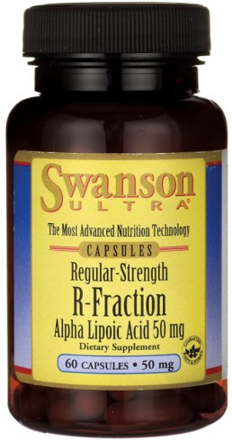 SWANSON Kwas R-alfa liponowy R-ALA Regular-Strength R-Fraction Alpha Lipoic Acid 50mg 60 kapsułek