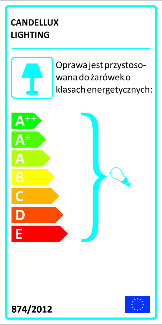 Candellux Lampa Angus Listwa 2X50W Gu10 Czarny+Miedziany Bez Żarówek 92-60532