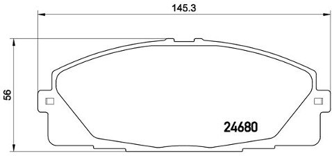 BREMBO Zestaw klocków hamulcowych, hamulce tarczowe P 83 139